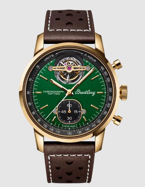 Review 2023 Breitling Premier Top Time B21 Chronograph Tourbillon Ford Mustang Replica Watch NB21251A1L1X1